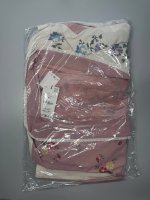 Zara ХЛОПКОВЫЙ КАФТАН С ЦВЕТОЧНОЙ ВЫШИВКОЙ Pink | 4786/205/620