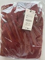 Zara МЯГКАЯ ТОЛСТОВКА НА МОЛНИИ dark russet | 3199/153/749