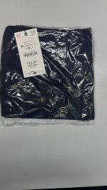 Zara БРЮКИ-БАЛЛОНЫ В ПОЛОСКУ ZW COLLECTION Navy blue | 8443/245/401