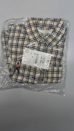 Zara РУБАШКА С ВЫШИВКОЙ И КЛЕТЧАТЫМ УЗОРОМ Ecru / Blue | 1063/519/080