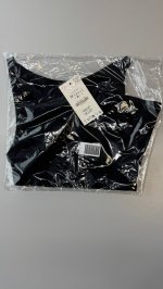 Zara Топ с галстуком на шее из ребристого материала Black | 1044/626/800