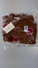 Zara ВЯЗАНЫЙ ДЖЕМПЕР С ЦВЕТОЧНЫМИ АППЛИКАЦИЯМИ Caramel | 2209/705/732