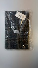 Zara ШАРФ В КЛЕТКУ С ШЕРСТЬЮ Grey marl | 1023/287/803