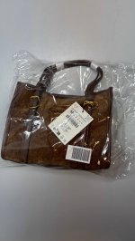 Zara Сумка мини-тоут из вельвета Brown | 6641/610/700