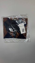 Zara ВЯЗАНЫЙ ДЖЕМПЕР ПОЛО С РОМБАМИ Grey | 9598/213/802