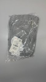 Zara АСИММЕТРИЧНАЯ ФУТБОЛКА С ЭФФЕКТОМ ДВОЙНОГО СЛОЯ Grey marl | 5644/898/803