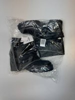 Bershka Ботинки на плоской подошве с пряжкой для брюк BLACK|1214/664