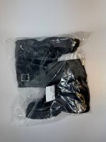 Bershka Ботинки на плоской подошве с пряжкой для брюк BLACK|1214/664