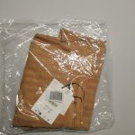 Zara Лимитированная коллекция полосатых бермудских шорт из льна Orange / Yellow | 3750/713/079