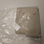 Zara ЖИЛЕТ ИЗ САРЖИ НА ПУГОВИЦАХ Stone | 3644/189/806