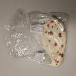 Zara ШАПКА БИНИ С ЦВЕТОЧНЫМ УЗОРОМ Ecru | 1023/248/712