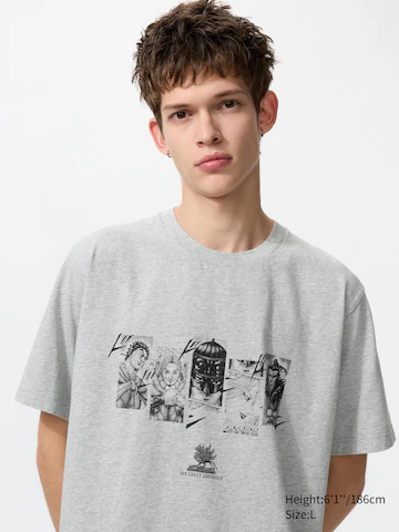 Футболка с графикой manga 100th ut- Заказать в России