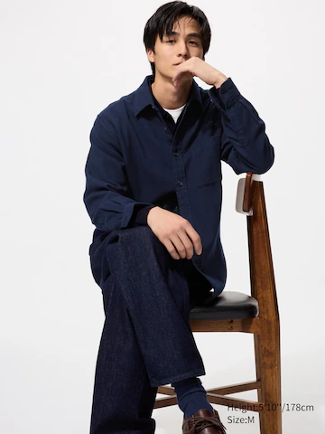 Рубашка из фланели (обычный воротник)