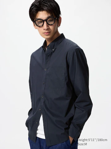 Рубашка из широкобортного хлопка REGULAR FIT (с отложным воротником)- Заказать в России