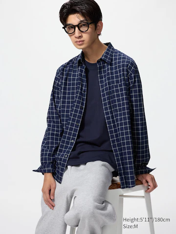 Рубашка с регулярной посадкой и классическим воротником в клетку- Заказать в России