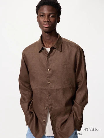 Рубашка из 100% премиального льна- Заказать в России