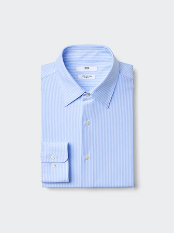 Полосатая рубашка SLIM FIT SUPER NON-IRON JERSEY (обычный воротник)