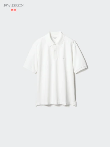 Поло из пике с тканым узором dry