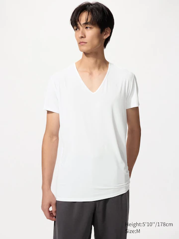 Футболка с V-образным вырезом AIRISM- Заказать в России