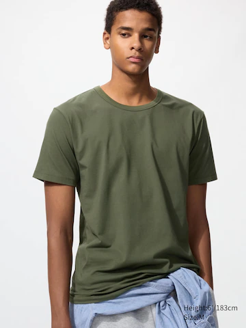 Футболка с круглым вырезом airism из хлопка