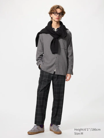 Легкие брюки с утеплением (клетка)- Заказать в России