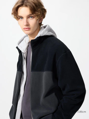 Флисовая куртка с полной молнией (цветовая блокировка)- Заказать в России