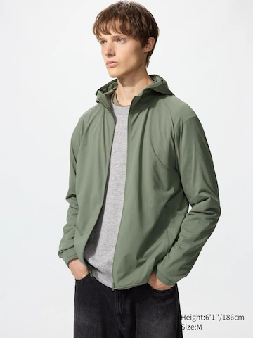 Uniqlo Худи с молнией на полную длину DRY-EX с защитой от уф-лучей