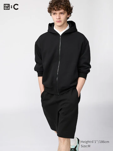 Uniqlo Толстовка с полной молнией OVERSIZED SWEAT