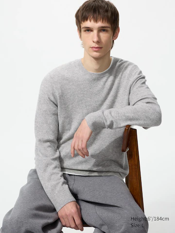 Джемпер с круглым вырезом из 100% кашемира