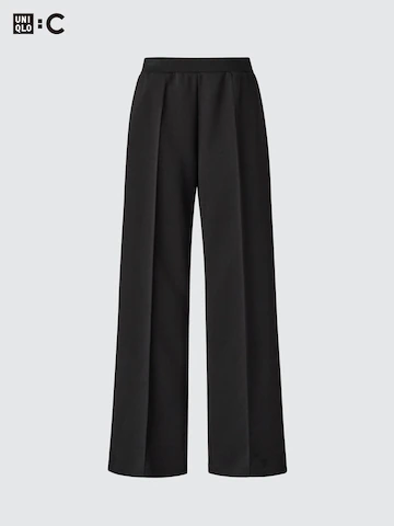 Укороченные прямые брюки из толстого трикотажа- Заказать в России