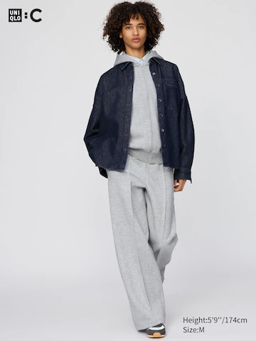 Укороченные прямые брюки из футболки (длинные)- Заказать в России