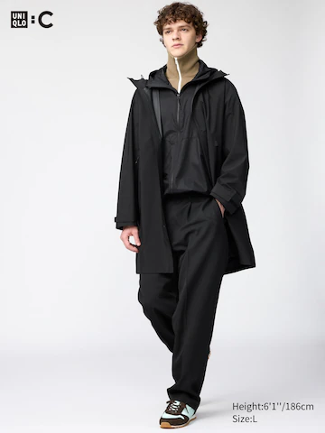 Uniqlo Брюки с широкими складками и зауженными брючинами