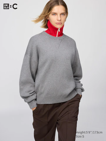 Джемпер с круглым вырезом из хлопка SMOOTH COTTON- Заказать в России