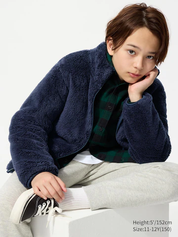 Uniqlo Флисовая куртка с полной молнией, мягкая и объемная, стирка производится купить с доставкой.