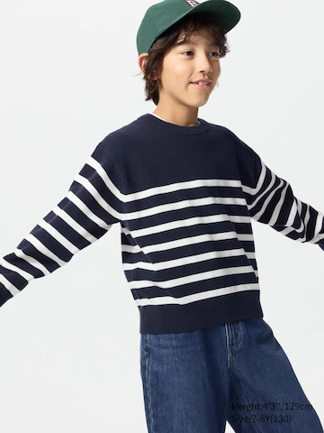 Uniqlo Свитер WASHABLE MILANO RIBBED (в полоску)