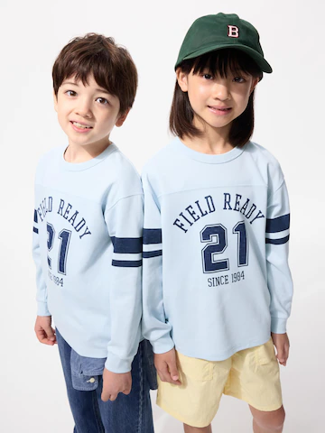 Футболка AIRISM из хлопка с круглым вырезом (графика, длинный рукав)