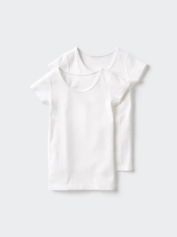 Футболка из хлопкового ребристого трикотажа (2 шт.)- Заказать в России