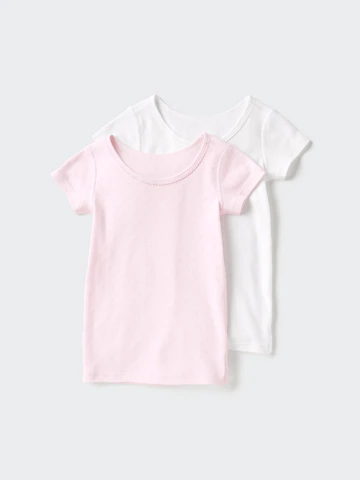 Футболка из хлопкового ребристого трикотажа (2 шт., выточки)- Заказать в России