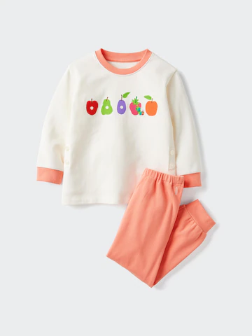 Uniqlo Пижама THE PICTURE BOOK COLLECTION UT (голодная гусеница, длинный рукав) купить с доставкой.