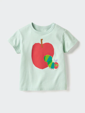 Футболка с графическим принтом из коллекции изображений из пикчер-бука (голодная гусеница)- Заказать в России