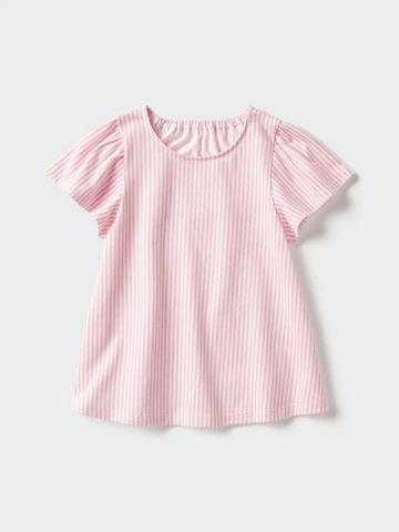 Uniqlo Футболка с круглым вырезом AIRISM COTTON (FLARE)