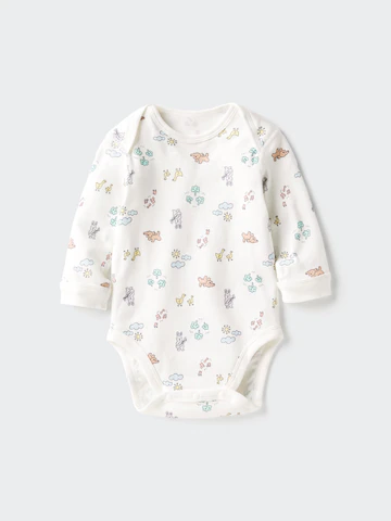 Боди (с длинным рукавом, с принтом)- Заказать в России