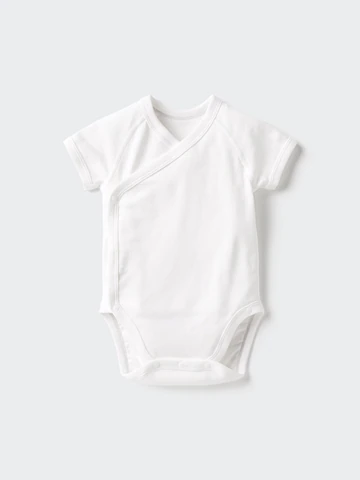 Uniqlo Детский комбинезон с короткими рукавами и круглым вырезом для младенцев