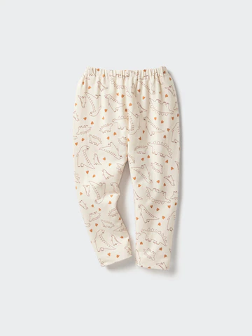 Детские леггинсы с принтом и свободным кроем