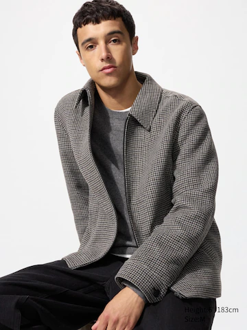 Uniqlo Блузон с коротким воротником (в узоре)