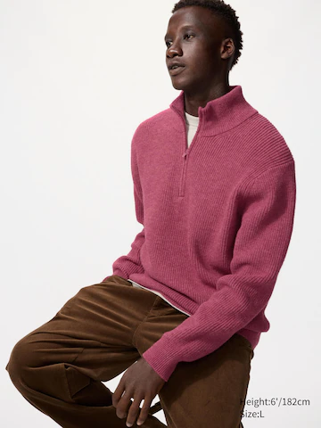 Джемпер с молочным волокном и застежкой-молнией до половины- Заказать в России