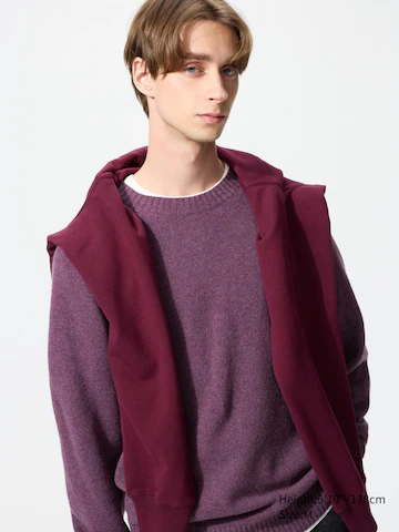 Uniqlo Джемпер с круглым воротником из шерсти ягненка