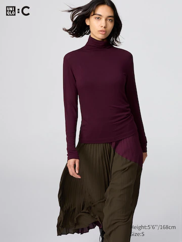 Водолазка из кашемировой смеси HEATTECH EXTRA WARM