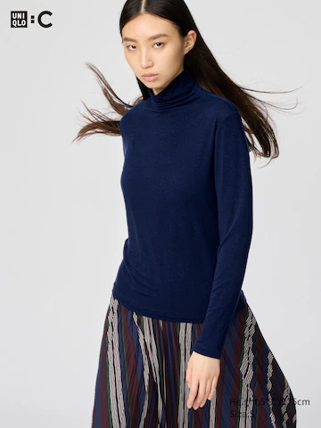 Водолазка из кашемировой смеси HEATTECH EXTRA WARM