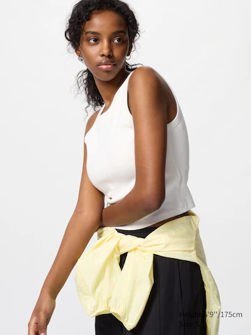 Uniqlo Топ-бра без рукавов с укороченными рифлеными полосками